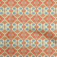 thumbnail image 1 of oneOone Georgette Viscose Light Yellow Fabric Asian Kilim Craft Projects Decor Fabric Printed By The Yard 42 Inch Wide, 1 of 5