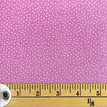 FABRIC CREATIONS Pink with Small White Spots Cotton Fat Quarter 45 × 53 cm (18 × 21 in)
