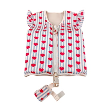 Lipstore Kids Swim Vest Boys Girls Swim Jacket for Beach Playing Striped heart
