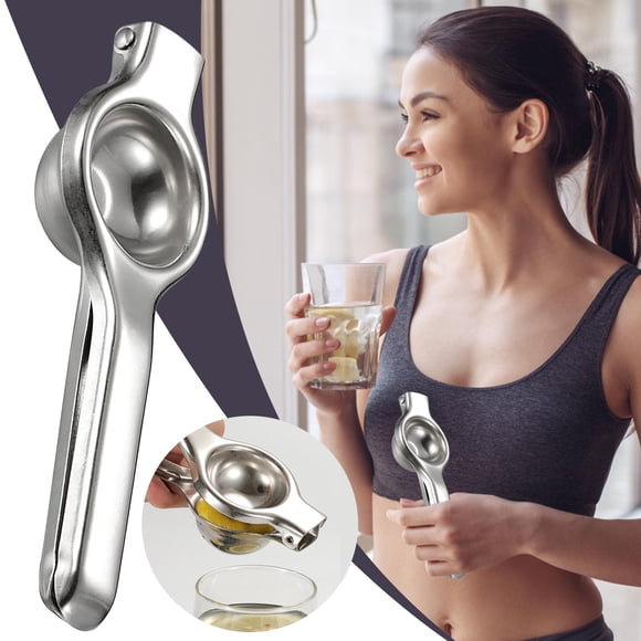 PEONAVET Lemon Squeeze Presse-Citron en Acier Inoxydable avec Bol Presse-Citron en Métal Solide Robuste Grand Presse-Agrumes Manuel et Presse-Lime en Acier Inoxydable