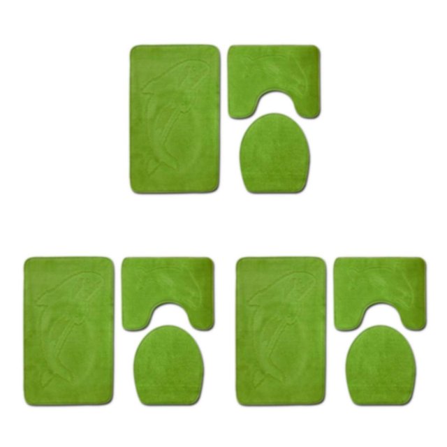 Baohd 3pieces Multi-functional Non-Slip Chenille Bath Rug Any Bathroom Eco-friendly PJ210922-A022 3Set