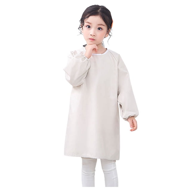 Girls Tops Tees & Shirts Kid Art Smock Solid Color Apron for Children Printed Artist Painting Aprons Smocks With Long Sleeve for Kids