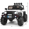 thumbnail image 2 of Gymax Electric Kids Ride On 12V Truck Car w/ MP3 Remote Control White, 2 of 9