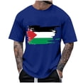 thumbnail image 1 of T-Shirts à Col Rond pour Hommes Séchage Rapide Imprimé Polyester, Coupe 3D Col Rond Haut Athlétique pour Gym, Course, Cyclisme & Décontracté, 1 of 5