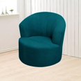 thumbnail image 2 of Cxui Housse Extensible pour Fauteuil pour Fauteuil Tonneau Pivotant, Housse Élastique pour Fauteuil Inclinable Moderne, Housse de Canapé pour Fauteuil Club, Lavable à la Machine, Bleu Foncé, 2 of 7