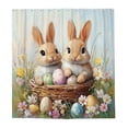 thumbnail image 2 of CaiYueKe Easter Rabbit Pattern Shower Curtain - Waterproof Polyester Fabric Bathroom Decor with 12 Hooks, No Drill Easy Install Washable Hotel Style Modern Bath Linen, 2 of 7