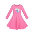 thumbnail image 1 of Robe Fille Rose Éléphant Dumbo Brodé Manches Longues 4 Ans, 1 of 6