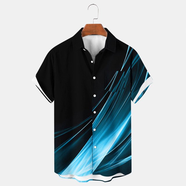 Styesk T-Shirts pour Homme Col Rabattu Léger à Manches Courtes Cardigan à Boutons Chemise Manches Courtes Col Rabattu