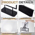 thumbnail image 4 of Zhengmy Tabletop Sign Holder with Flat Base Double Sided Countertop Sign Holder 11" x 8.5" Vertical Desktop Display Stand Metal Poster Display Stand for Office Store, 4 of 6