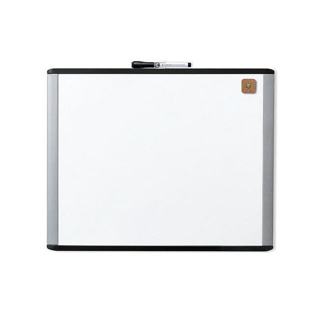UBrands MOD Magnetic Dry Erase Board 20 x 16 Inches Black and Grey Frame