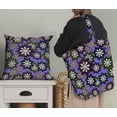 thumbnail image 5 of Soimoi Purple Rayon Fabric Artistic Floral Print Fabric by Yard 56 Inch Wide, 5 of 5