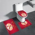 thumbnail image 1 of Leutsin Christmas Bathroom Rugs and Mats Sets 3 Piece, Reindeer Red Bathroom Rugs Non Slip, Winter Absorbent Microfiber Memory Foam Bath Mat Machine Washable Bathroom Floor Mats, 1 of 9