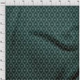 thumbnail image 4 of oneOone Silk Tabby Dark Green Fabric Geometric Craft Projects Decor Fabric Printed By The Yard 42 Inch Wide, 4 of 4