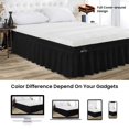 thumbnail image 2 of SGI Bedding 18 Inch Wrap Around Bed Skirt | Microfiber Bed Skirt | Fade Resistant, Wrinkle Free, Anti-static, Decorative, Extra Storage Space, Clutter-Free | Full, Black, 2 of 6