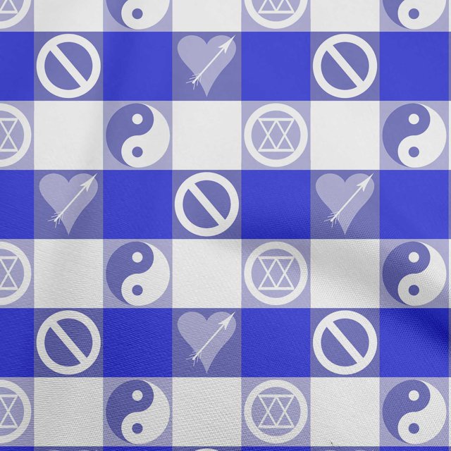 oneOone Rayon Blue Fabric Sewing Craft Projects Fabric Prints By Yard 56 Inch Wide