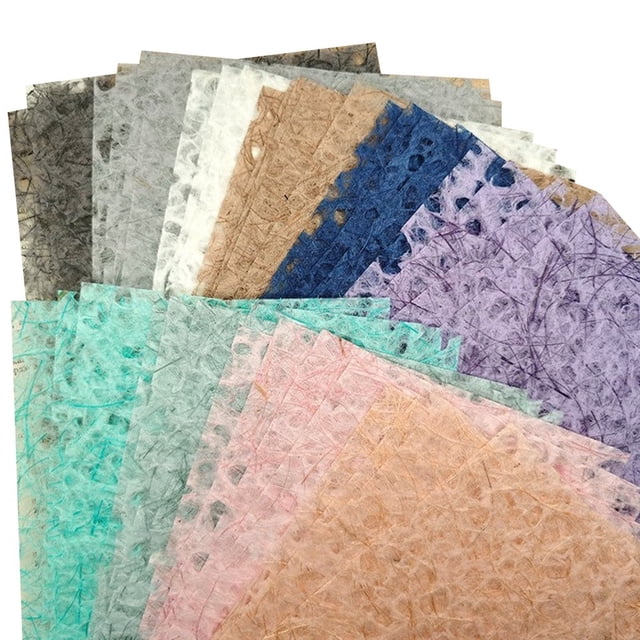 HLONK 10/40Pcs/Set Scrapbook Paper Vintage Textured Non-repetitive DIY Handmade Art Craft Project Card Making Journaling Special Paper Sheet Kit