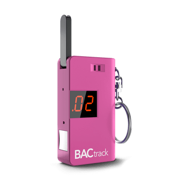 BACtrack Porte-Clés Alcootest (Rose) / Porte-Clés de Poche Ultra Portable Testeur d'Alcool pour Usage Personnel