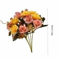 thumbnail image 3 of Birdeem High-End Artificial Flowers Diamond Rose Artificial Flowers 5 Forks 10 Mini Roses Home Decoration Plastic Flowers, 3 of 12