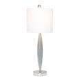 thumbnail image 2 of Lalia Home Stylus Table Lamp with White Fabric Shade&amp;#44; Gray, 2 of 5