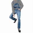 thumbnail image 2 of Salopettes et Jeans pour Hommes (Bleu Foncé-S), 2 of 4