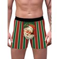 thumbnail image 2 of FAROOT Men? s Underpants Cartoon Patterns Print Middle Waist Boxer Briefs, 2 of 7