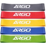 Mini Loop Resistance Bands – Latex – Multi-Color Set (Green, Blue, Red, Yellow, Black)