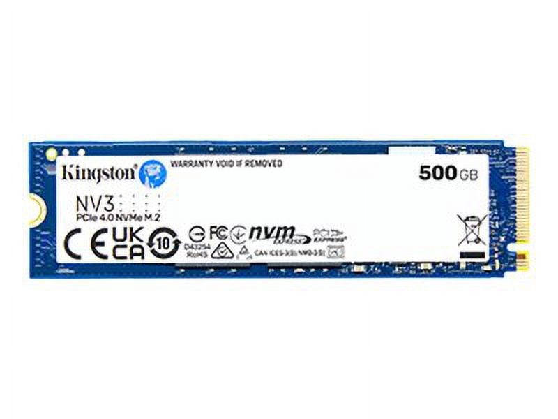 Kingston NV3 - SSD - 500 GB - internal - M.2 2280 - PCIe 4.0 x4 (NVMe)
