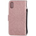 thumbnail image 4 of Wallet Case, Embossed Sunflower Premium PU Leather Folio Flip Kickstand Card Slots Wrist Strap Cover for Samsung Note10(Rose Gold), 4 of 7