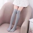 thumbnail image 3 of Children's Solid Color Stockings, Dance Socks, Calf Socks, Over The Knee Socks, Children's Mid-Leg Socks, 3 of 4