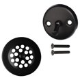thumbnail image 1 of Westbrass D319-62 4.5 Inch Snap-in Shower Strainer, Matte Black, 1 of 3