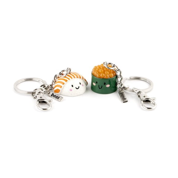 Claire's Porte-clés Sushi pour Adolescents Meilleurs Amis, Ensemble de Porte-Clés, Cadeau Mignon Ou à Partager, Lot de 2, 75726