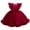 Wine, variant on XIMIN Flower Girl Elegant Pleated Dress Pageant Kids Sleeveless Princess Gown Wedding Christmas Holiday Formal Birthday Party Dresses Ball Gown