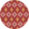 thumbnail image 1 of Ahgly Company Tapis de Zone Rond d'Intérieur Lavable à la Machine, Style Transitionnel, Cône Orange, 6 Pieds Rond, 1 of 7