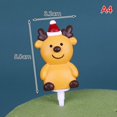 thumbnail image 1 of 1PC Christmas Cake Topper Santa Claus Snowman Cake Decoration Christmas Decorations, 1 of 8
