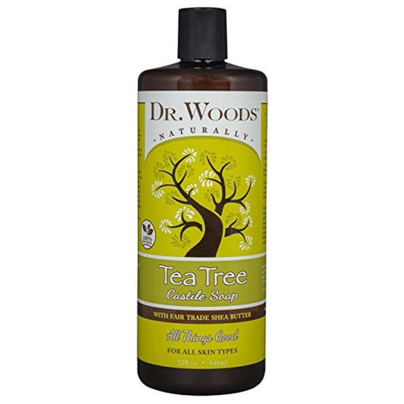 Dr. Woods Savon de Castille Pur Shea Vision Arbre à Thé - 32 fl oz