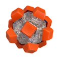 thumbnail image 3 of Siruishop Keyboard Fidget Toy Adults Birthday Working Mini Fidget Toy Keyboard Orange Red, 3 of 8