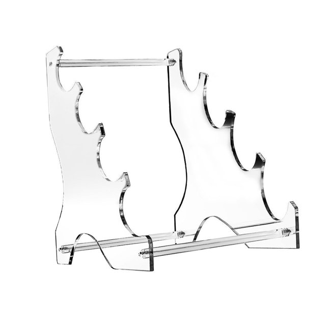 Xuanheng Acrylic Lightsaber Display Rack Four Layer Stand for Bookshelf Desktop Clear