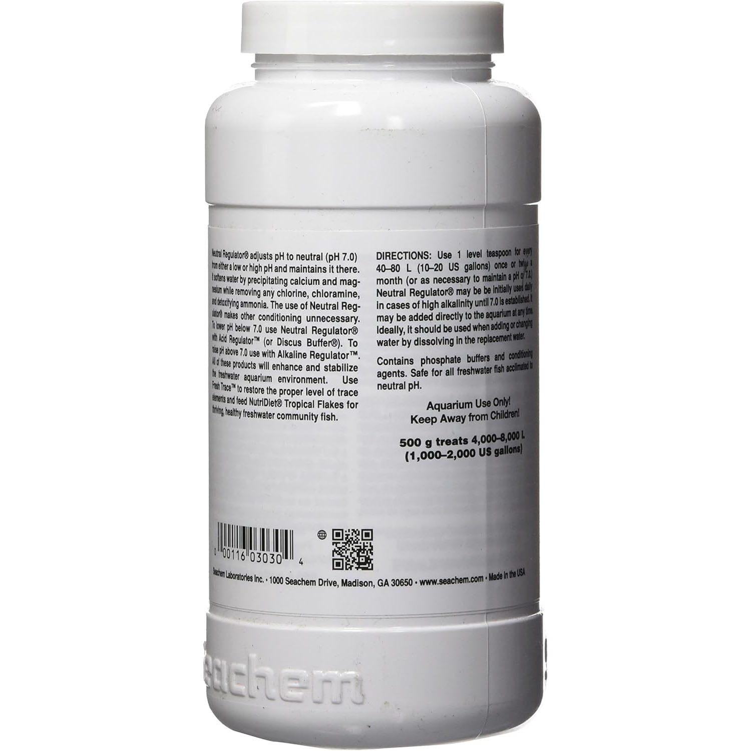 Seachem Neutral Regulator Water Treatment for Aquariums, 500g