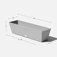 thumbnail image 2 of Veradek Pure Series Window Box 36" Planter Grey, 2 of 7