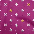 thumbnail image 1 of oneOone Cotton Jersey Fuschia Pink Fabric Floral & Sewing Craft Projects Fabric Prints By Yard 58 Inch Wide, 1 of 5