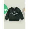 thumbnail image 2 of Faithtur Baby Girls Boys Sweatshirt, Long Sleeve Crew Neck Letters Print Fall Pullover Tops, 2 of 9