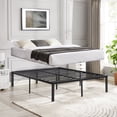 thumbnail image 2 of VECELO 16' Queen Size Metal Platform Bed Frame, Black, Queen, 2 of 8