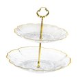 thumbnail image 4 of veasfak Cake Rack 2 Layers Candy Dish Cookie Tray for Commercial Wedding Celebration Clear, 4 of 9