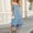 Light Blue, variant on pstuiky Sun Dress, Women Sleeveless Ruffle Hem Asymmetrical High Low Maxi Dress Casual Solid Long Dress for Women Summer Beach Party Evening Wear Loose Fit Flowy Sundress