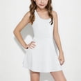 thumbnail image 2 of Diufon Robe de Tennis pour Filles Enfants Sans Manches Dos Nageur Robe de Golf Été Décontractée École Ligne A Robes de Sport, 2 of 9