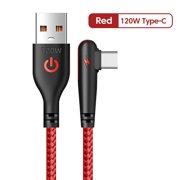 PD Fast Charging Cable 120W USB Type C Quick Charge Cord For iPhone Huawei Xiaomi Samsung 6A USB C Charger Data Cable Wire Cord