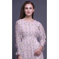 thumbnail image 5 of Bimba Floral Women Cotton Smocked Boho Renaissance Long Ruffle MaxiDress-Large, 5 of 5