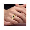 thumbnail image 2 of RYLOS Men's Rings 14K Yellow Gold Rings Classic Designer  9X7MM Gemstone &  Diamond Ring Black Star Sapphire March Birthstone Ring Size 9, 2 of 7