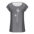 thumbnail image 4 of Womens Cap Sleeve Tops Summer Tank Top Casual Basic Tees Shirts Loose Blouses, 4 of 4