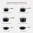 thumbnail image 2 of Lagostina Eleganza Ceramic Non-Stick 10pc Cookware Set​, 2 of 9